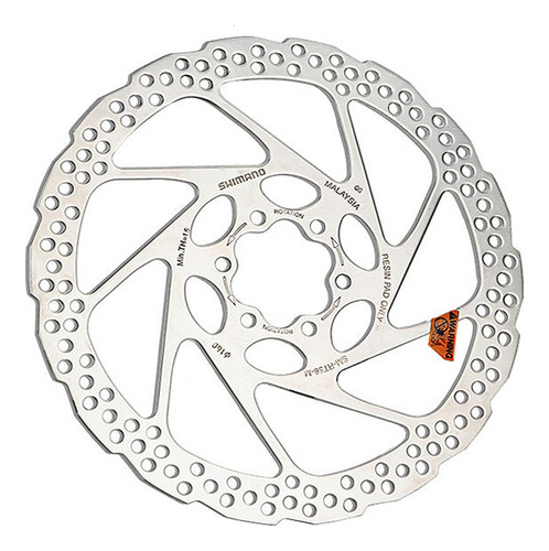 Rotor de freio a disco Shimano Deore SM-RT56 180 mm cor prata