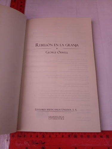 Rebelion En La Granja George Orwell (Usado)
