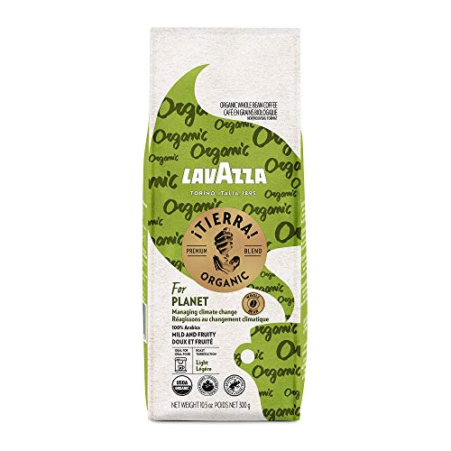 Lavazza Tierra Café Orgánico En Grano Tostado Claro 10.5 Oz