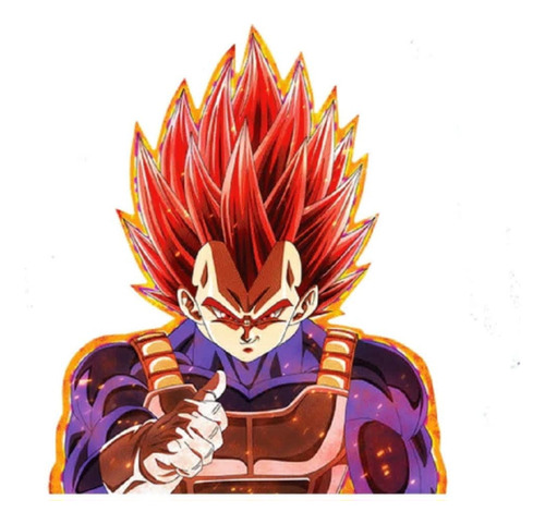 Vegetta/ Dragon Ball /calcamonias Anime/ Para Libros Y Autos