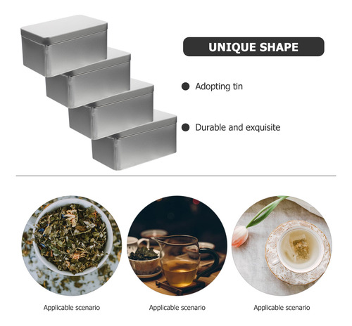 4 Cajas De Hojalata, Caja De Almacenamiento De Latas De Meta