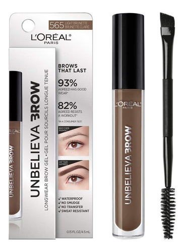 Gel De Cejas Loreal Unbelieva Brow N°565 Light Brunette