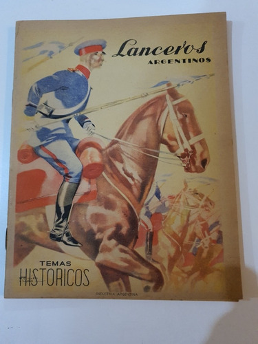 Antiguo Cuaderno Lanceros 14 Hojas 2 Laminas Coleccion 011