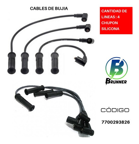 Cables De Bujias Renault Clio 1.4 8v 1992-2000