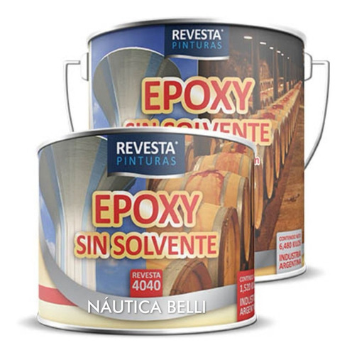 Revesta 4040 Pintura Epoxi S/solvente Agua - Alimentos 8 Kg Color Crema