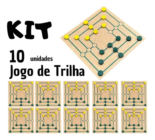 10 Jogos De Trilha Tabuleiro Diversão Jogo De Mesa Clássico