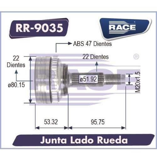 Espiga Lado Rueda Para Chev Aveo 1.6l 07-18 - Pontiac G3 1.6