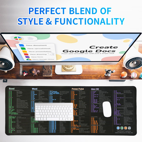 Alfombrilla De Mouse Para Mac Os, Excel/word/power Point,