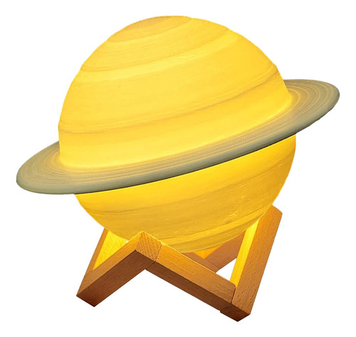Lámpara De Saturno Con Estampado Led Colorido En Y, Saturn N