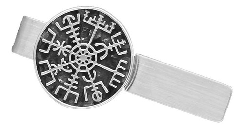 Pisacorbata Vikingo Amuleto Vegvisir Hombre Clip De Corbatas