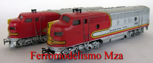 Märklin - Dupla Locomotoras F7 - Santa Fe - Cód: 3060 Y 4060