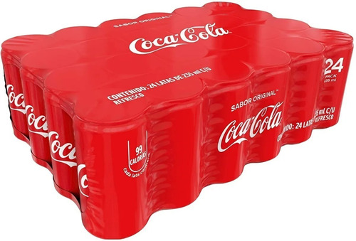 Coca Cola Original, Lata 235ml 24 Pack