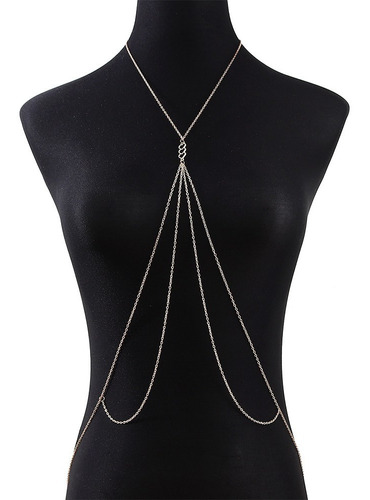 Body Chain/ Cadena Para El Cuerpo De 4 Capas Con Corazones