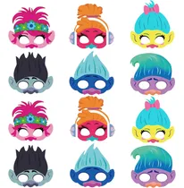 Comprar 12 Máscaras De Fieltro De Personajes De Dibujos Animados Par