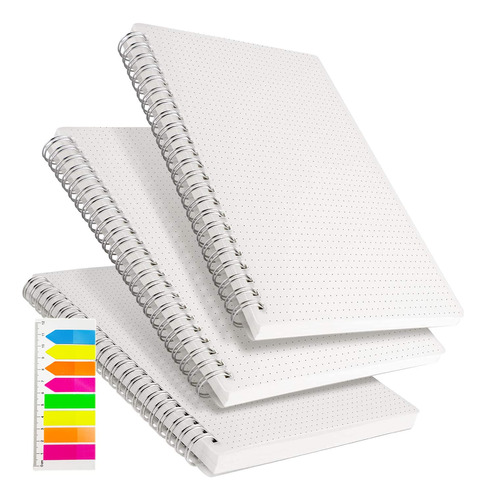 Dotted   Grid Journal A5 (paquete De 3) Papel Grueso De...