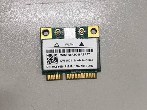 Placa Wireless Wi-fi Wifi Broadcom 4313 Bcm94313hmg2l Dw1501 (Usado)