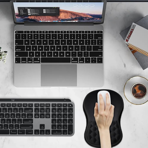 Mouse Pad Ergonômico, Tapete De Mouse Com Espuma De Memória