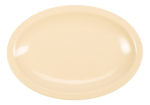 Plato Ovalado 9 PuLG Melamina Beige Tavola Tav9807