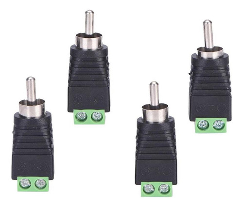 2x 4 Piezas Cable De Bocina A De Sonido Conector Adaptador