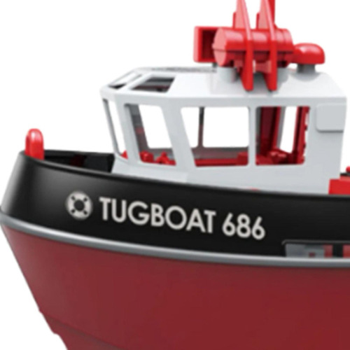 1/72 Rc Tugboat Play Water Toy Control Remote Control Negro