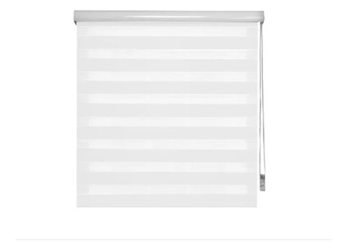 Cortinas Roller Duo Zebra Dia Y Noche 1.40x2.40 Cm Beige Blanco