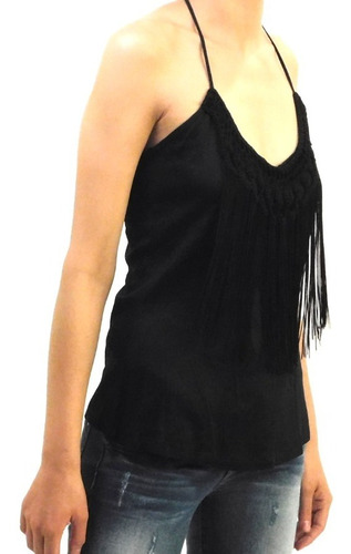 Imagen 2 de 4 de Blusa Studio F Barbitas T En Espalda Talla Xs Y S