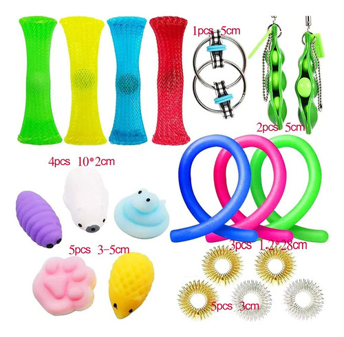 Ds* Conjunto De 48 Brinquedos Sensoriais Macios Para
