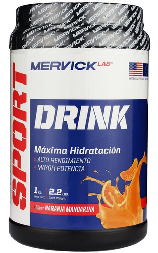 Mervick Bebida Energizante Sport Drink Bebida Isotónica 1 Kg
