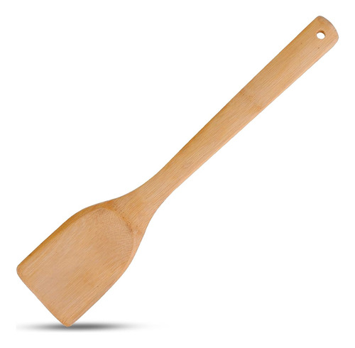 Espátula De Madera De Bambú De 12 Pulgadas Con Mango De Made