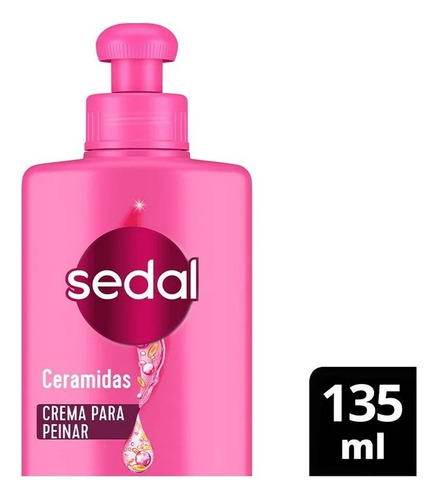 10 Pza Crema Para Peinar Sedal Ceramidas 135 Ml