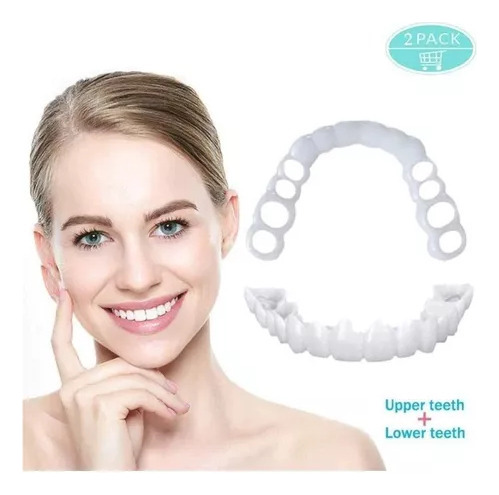 Facetas De Dentes Postiços De Sorriso Superior/inferior