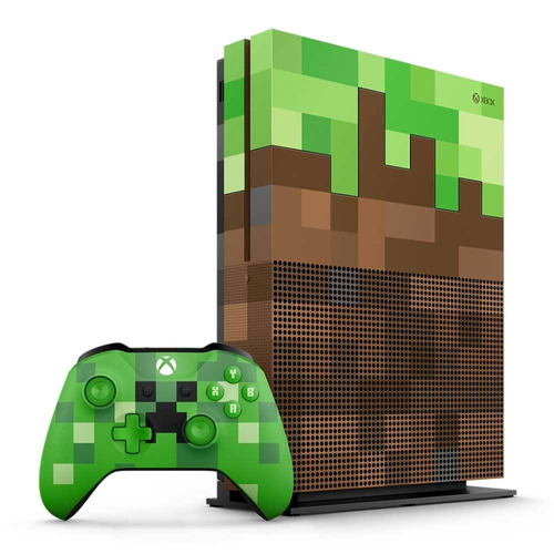 Xbox One S 1tb Minecraft Edi. Limitada 12msi Sellado/garanti