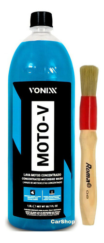 Moto-v Shampoo Lavar Motos Concentrado Vonixx 1,5l Pincel