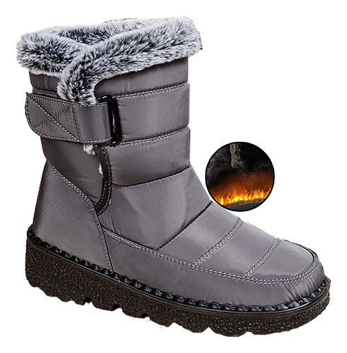 Botas De Nieve Impermeables Cálidas De Invierno Para Mujer