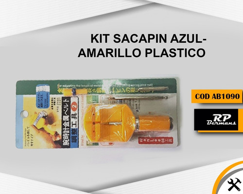 Juego De Sacapin Azul-amarillo Plastico Para Relojeria