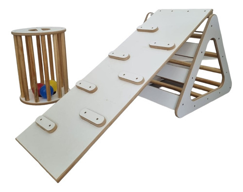 Triangulo Trepador Montessori Con Rampa Waldorf Pikler