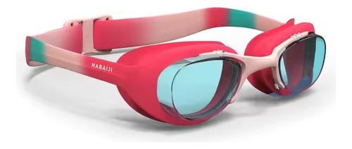 Goggles Nabaiji Natación Cristales Claros Rosa Azul Niño Rosa