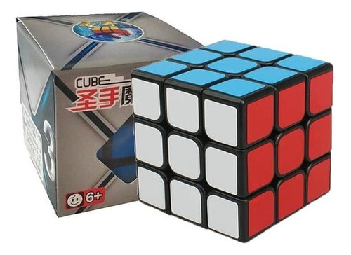 Cubo Mágico Profissional 3x3x3 Shengshou Legend + Base Cor da estrutura Preto