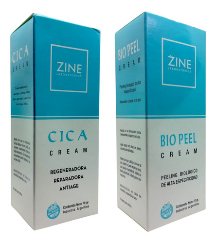Kit Facial Dia Y Noche Cica + Biopeel Peelin Biologico Zine