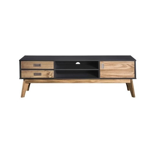 Rack Tv Living Comedor 2 Cajones Madera Maciza