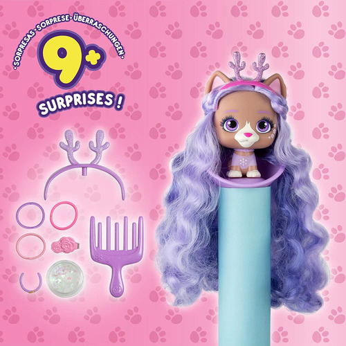 Imagen 7 de 7 de Muñeca Sorpresa Para El Pelo Serie 1 Vip Pets
