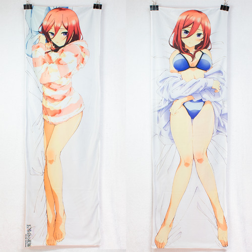 Quintillizas Go-tobun No Dakimakura Almohada Relleno Nakano