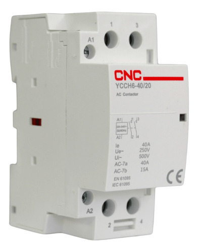 Contactor Modular 40a 2no Bobina 220v - Cnc Ycch6