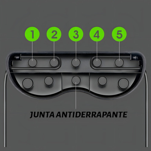 Dispositivo de ejercicio abdominal con rueda elástica Revoflex Xtreme