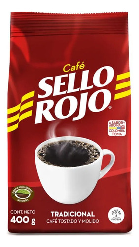 Café Sello Rojo Colombiano 400g. Molido