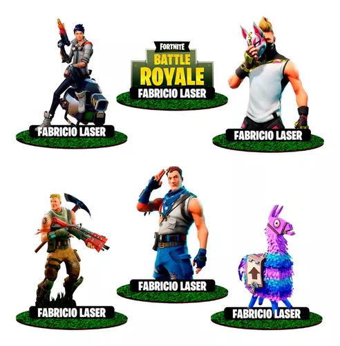 15 Centro De Mesa Fortnite Jogos Festa Personalizado Mdf