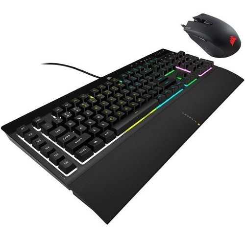 Teclado Y Mouse Corsair K55 Rgb + Harpoon Rgb Pro