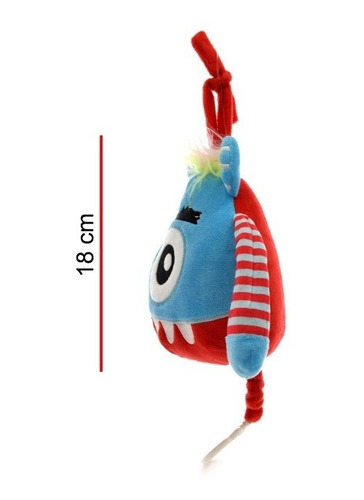 Imagen 2 de 5 de Peluche Cunero Musical Monstruitos 18cm - 2680 Phi Phi Toys