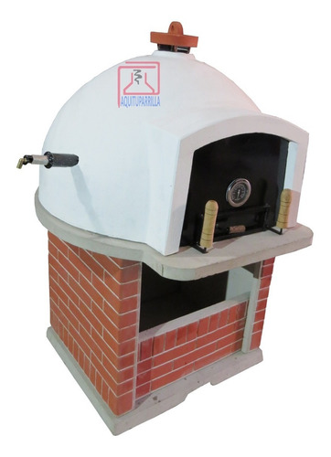 Imagen 3 de 5 de Horno A Gas Tipo Barro Premoldeado Doble Piso Refractario