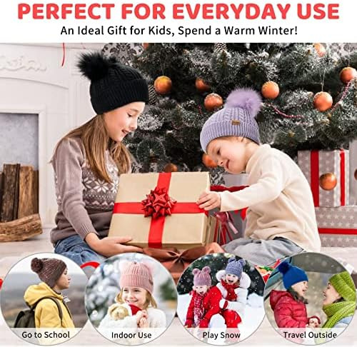 Gorro De Invierno Para Niños Pequeños, Gorro Para Niñas Con